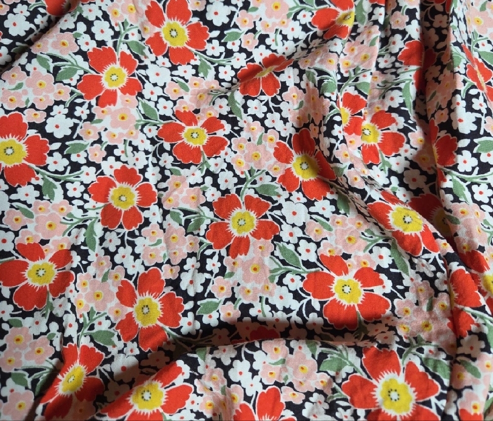 J.Crew Mercantile Chic Floral Midi Dress ,zise M. - Picture 4 of 4
